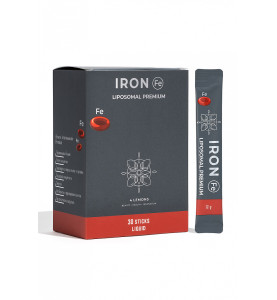 4 Lemons Iron Liposomal Premum / Липосомальное железо, 30 стиков 4 Lemons Iron Liposomal Premum / Липосомальное железо, 30 стиков