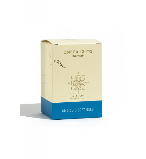 4 Lemons Omega -3 rTG Premium / Омега -3, 60 капсул 4 Lemons Omega -3 rTG Premium / Омега -3, 60 капсул