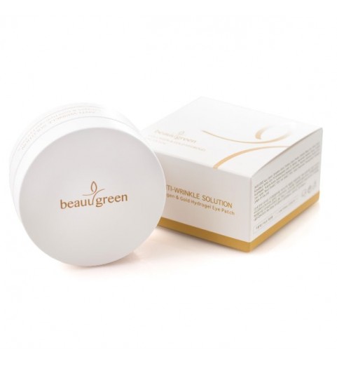 BeauuGreen Hydrogel Collagen and Gold Eye Patch / Гидрогелевые патчи для глаз с колллагеном, 60 шт.