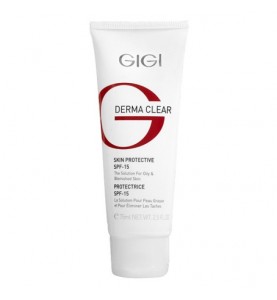 Gigi (ДжиДжи) Derma Clear Cream Protective SPF-15 / Крем увлажняющий защитный, 75 мл