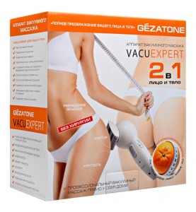 Gezatone Vacu Expert / Вакуумный антицеллюлитный массажер для тела и лица