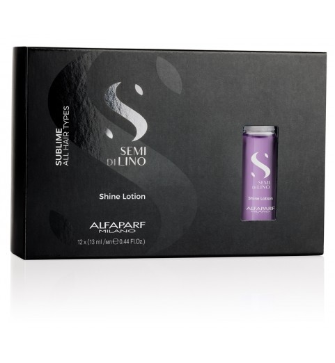 Alfaparf Milano Semi Di Lino Sublime Shine Lotion / Лосьон для всех типов волос, придающий блеск, 12*13 мл