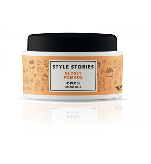 Alfaparf Milano Style Stories Glossy Pomade / Помада сильной фиксации, придающая экстра блеск, 100 мл