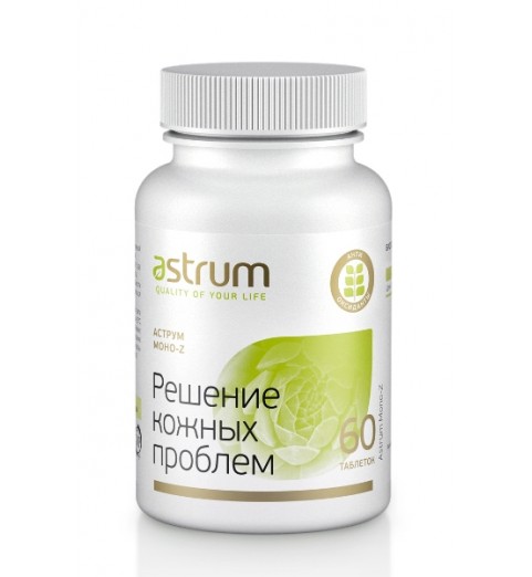 Astrum Mono-Z / Моно-Z - дефицит цинка, кожные проблемы, бесплодие, 60 таб.