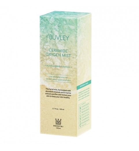 Buvley Ceramide Oxygen Mist / Кислородный освежающий спрей с океаническим комплексом, 80 мл