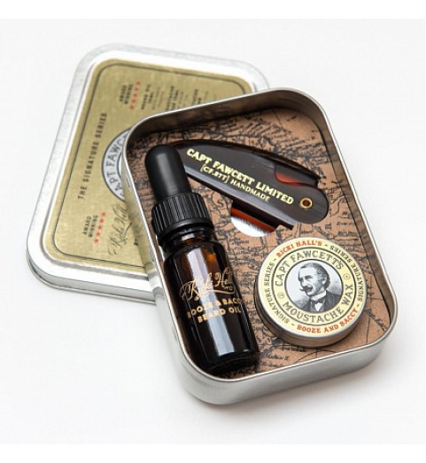 Подарочный набор Captain Fawcett Ricki Hall Booze & Baccy Grooming Survival Kit