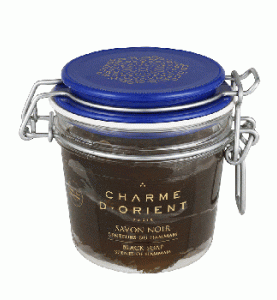 Charme D Orient (Шарм Ориент) Savon Noir "Senteurs du Hammam" aux huiles essentielles d'Eucalyptus / Черное ароматизированное мыло с эвкалиптом, 200 г