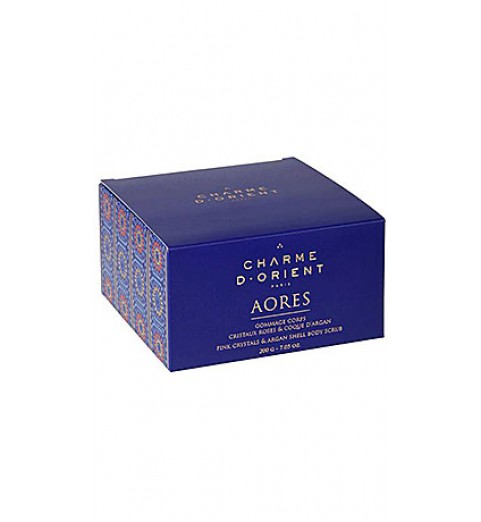 Charme D Orient (Шарм Ориент) Gommage corps cristaux roses & coque d’argan / Гоммаж с розовыми кристаллами и измельченной скорлупой ореха арганы, 200 мл