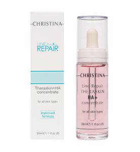 Christina (Кристина) Line Repair Theraskin + HA Concentrate / Регенерирующие увлажнающие капли с гиалуроновой кислотой «Тераскин», 30 мл