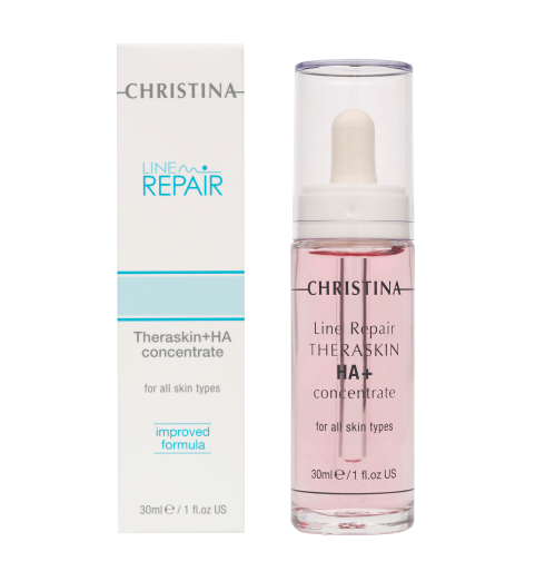 Christina (Кристина) Line Repair Theraskin + HA Concentrate / Регенерирующие увлажнающие капли с гиалуроновой кислотой «Тераскин», 30 мл