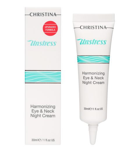 Christina (Кристина) Unstress Harmonizing Eye & Neck Night Cream / Гармонизирующий ночной крем для кожи вокруг глаз и шеи, 30 мл