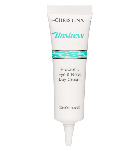 Christina (Кристина) Unstress Probiotic Day Cream Eye & Neck SPF 8 / Дневной крем с пробиотическим действием для кожи вокруг глаз и шеи SPF 8, 30 мл