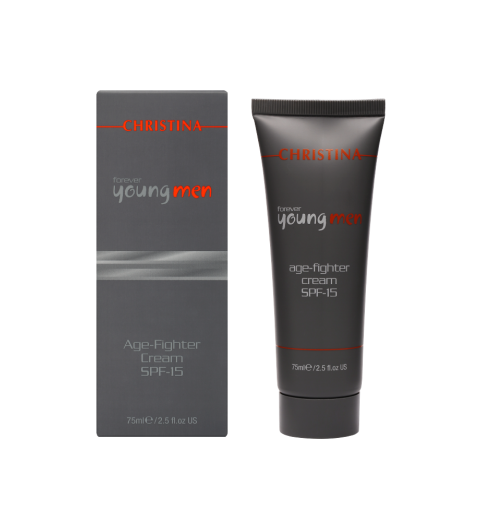 Christina (Кристина) Forever Young Men Age-Fighter Cream SPF 15 / Крем против старения c SPF 15, 75 мл