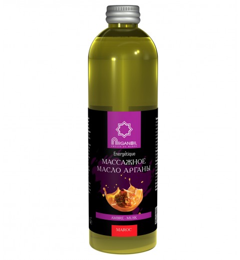 Diar Argana Arganoil Fruits Du Maroc / Масло Арганы для ухода и массажа Амбра-Мускус, 500 мл