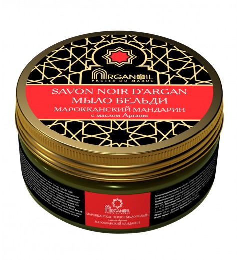 Diar Argana Arganoil Fruits Du Maroc Savon Noir D'Argan / Черное мыло Бельди c маслом Арганы Марокканский мандарин, 100 мл