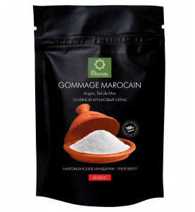 Diar Argana Gommage Marocain / Соляной скраб с маслом арганы Марокканский мандарин-Грейпфрут, 200г