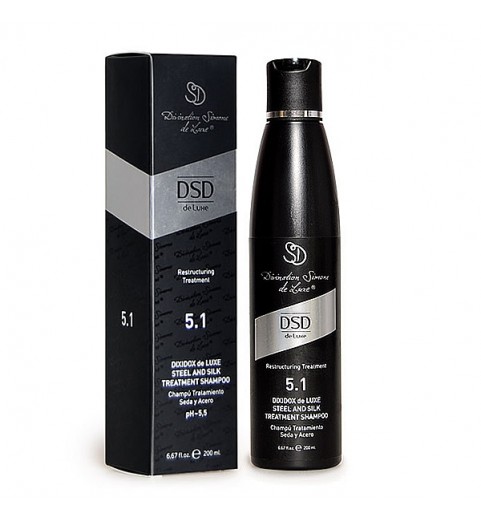 DSD de Luxe Steel and Silk Treatment Shampoo / Диксидокс Де Люкс Восстанавливающий шампунь сталь и шелк, 200 мл