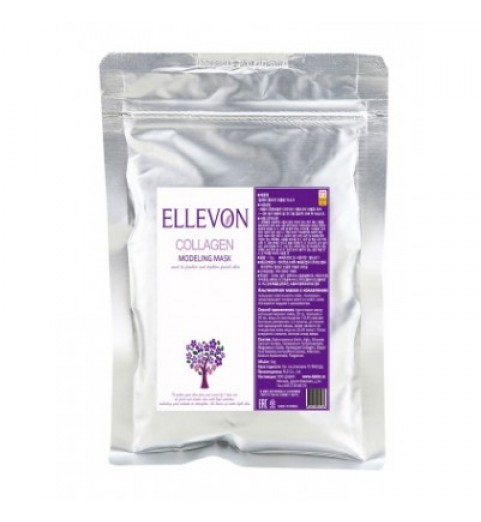 Ellevon (Эллевон) Modeling Mask Collagen / Альгинатная маска с коллагеном укрепляющая, 1000 мл