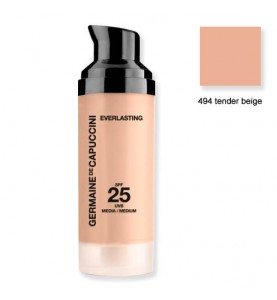 Germaine de Cappucini EVERLASTING Semi-matt makeup 12-h SPF25 / Тональный крем,тон 494 нежно-бежевый , 30 мл