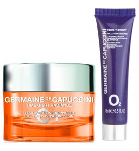 Germaine de Capuccini Набор Trendy Box: ET O2 Крем для кожи вокруг глаз + TE Radiance C+ Крем антиоксидантный для нормальной и сухой кожи, 15 мл+50 мл
