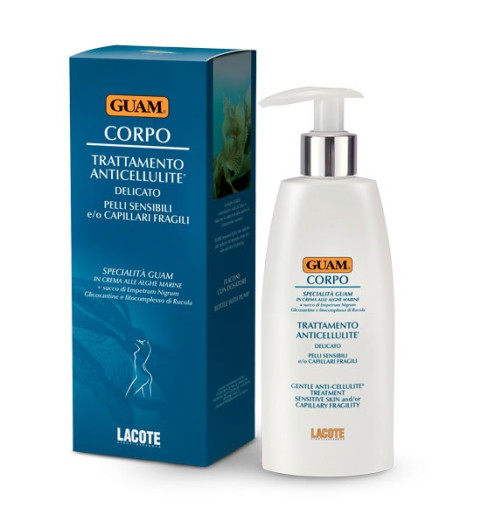 Guam Corpo Trattamento Anticellulite Delicato / Антицеллюлитный крем для чувствительной кожи с хрупкими капиллярами, 200 мл Guam Corpo Trattamento Anticellulite Delicato / Антицеллюлитный крем для чувствительной кожи с хрупкими капиллярами, 200 мл
