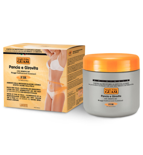 Guam Fanghi d'Alga Guam Pancia e Girovita FIR / Маска моделирующая для живота и талии с микрокристаллами турмалина, 500 г Guam Fanghi d'Alga Guam Pancia e Girovita FIR / Маска моделирующая для живота и талии с микрокристаллами турмалина, 500 г