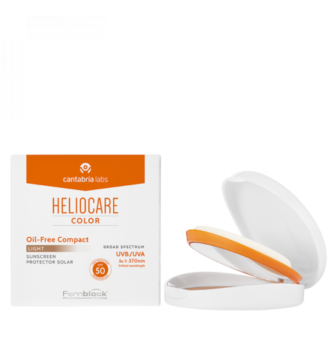 Heliocare Oil Free Compact SPF50 / Крем-пудра компактная для жирной кожи (натуральный), 10г