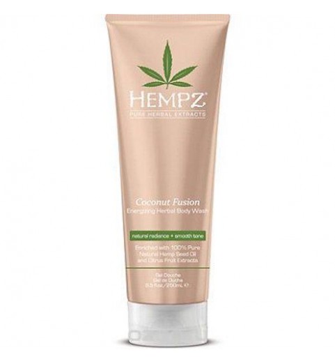 Hempz Coconut Fusion Energizing Herbal Body Wash / Гель для душа Бодрящий Кокос, 250 мл