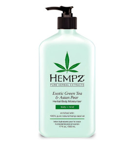 Hempz Exotic Green Tea & Asian Pear Herbal Body Moisturizer / Молочко для тела увлажняющее Зеленый чай и Груша, 500 мл Hempz Exotic Green Tea & Asian Pear Herbal Body Moisturizer / Молочко для тела увлажняющее Зеленый чай и Груша, 500 мл