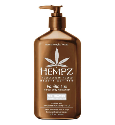 Hempz Beauty Actives Vanilla Lux Herbal Body Moisturizer / Молочко для тела увлажняющее Люкс Ваниль, 500 мл