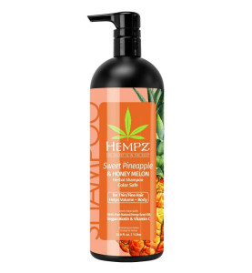 Hempz Sweet Pineapple & Honey Melon Herbal Volumizing Shampoo / Шампунь Ананас и Медовая Дыня для придания объёма, 1000 мл Hempz Sweet Pineapple & Honey Melon Herbal Volumizing Shampoo / Шампунь Ананас и Медовая Дыня для придания объёма, 1000 мл