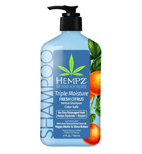 Hempz Triple Moisture Moisture-Rich Daily Herbal Replenishing Shampoo / Шампунь Тройное увлажнение, 500 мл Hempz Triple Moisture Moisture-Rich Daily Herbal Replenishing Shampoo / Шампунь Тройное увлажнение, 500 мл