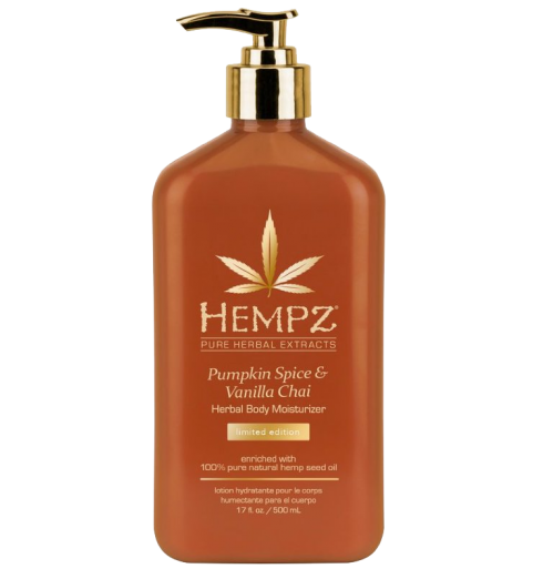 Hempz LE Pumpkin Spice & Vanilla Chai Herbal Body Moisturizer / Молочко для тела увлажняющее Тыква и Ваниль, 500 мл