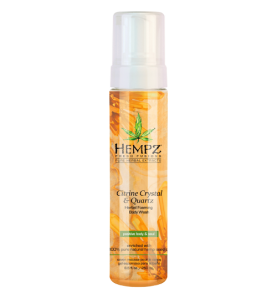 Hempz Citrine Crystal & Quartz Herbal Foaming Body Wash / Гель-мусс для душа с мерцающим эффектом Желтый Кварц, 250 мл