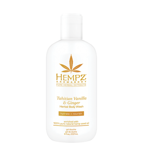 Hempz Tahitian Vanilla & Ginger Herbal Body Wash / Гель для душа Имбирь и Ваниль Таити, 237 мл