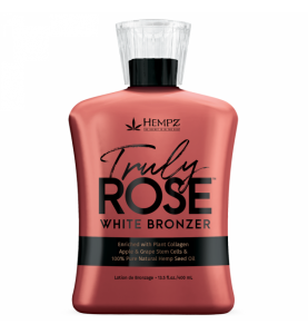 Hempz Truly Rose / Омолаживающий крем-усилитель загара с комплексом бесцветных бронзаторов, 400 мл