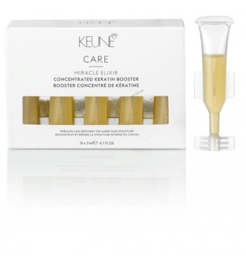 Keune Miracle Elixir Keratin Booster / Миракл Эликсир Бустер Концентрированный кератиновый бустер, 15*2 мл