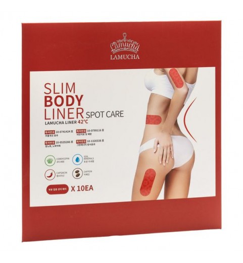 Lamucha Slim Body Liner Spot Care / Стикеры для борьбы с жировыми отложениями, 10 шт.