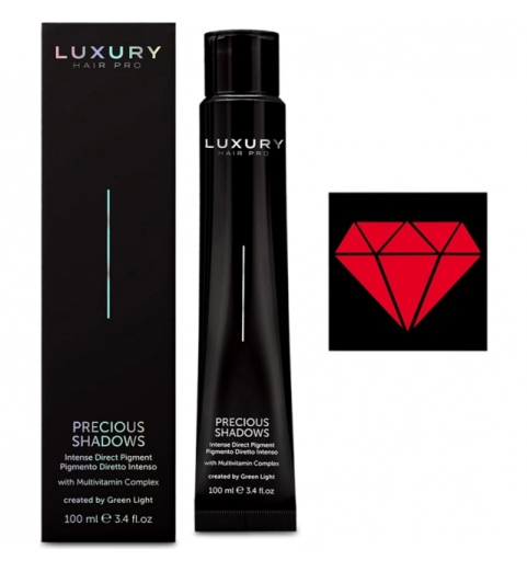 Luxury Hair Pro Precious Shadows Red Ruby / Интенсивный прямой пигмент "Драгоценные оттенки" Красный рубин, 100 мл