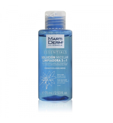 Martiderm Essentials 3-в-1 / Мицеллярная вода дорожный формат, 75 мл