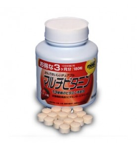 Orihiro (Орихиро) БАД "Мультивитамины со вкусом клубники", 180 таблеток
