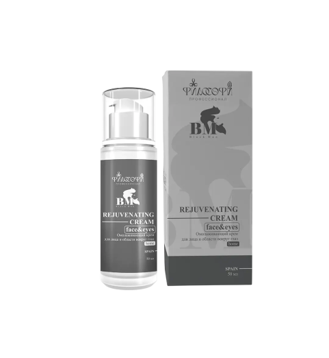 Philosophy Black Man Home Rejuvenating Cream Face & Eyes / Омолаживающий крем для лица и области вокруг глаз, 50 мл