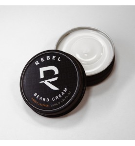 Rebel Barber Smoky Leather / Премиальный крем для бороды и усов, 30 мл