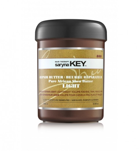 Saryna Key (Сарина Кей) Damage Repair Light Pure African Shea Butter / Восстанавливающая маска с Африканским маслом Ши для тонких и повреждённых волос, 1000 мл