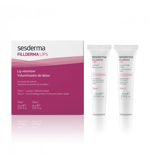 Sesderma Fillderma Lips Lip Volumizer / Система для увеличения объема губ (бальзам + крем-активатор), 10 мл+10 мл