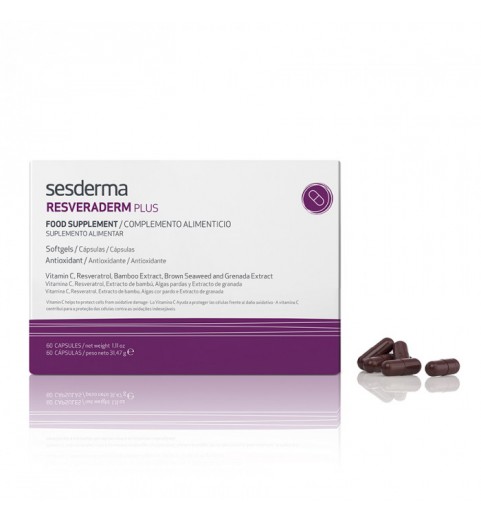 Sesderma Resveraderm Plus Food Supplement / БАД к пище "Резверадерм Плюс", 60 капсул