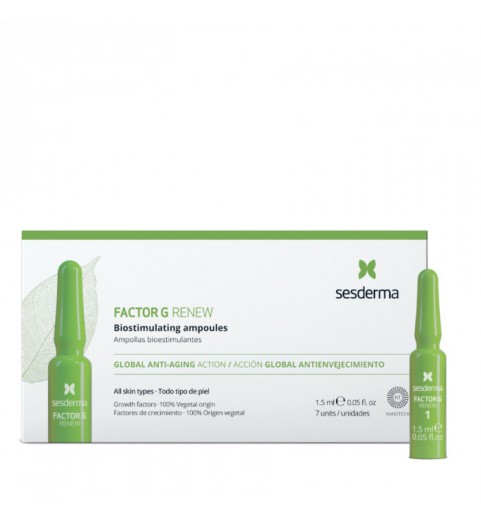 Sesderma Factor G Renew Biostimulating Ampoules / Средство в ампулах биостимулирующее, 7 шт. по 1,5 мл