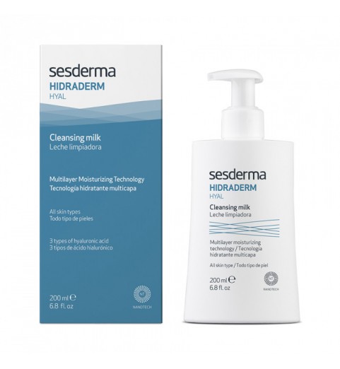 Sesderma Hidraderm Hyal Cleansing Milk / Молочко очищающее для лица, 200 мл