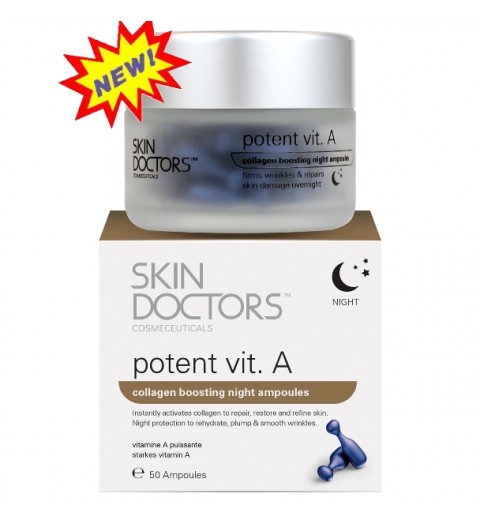 Skin Doctors (Скин Докторс) Potent Vit.А / Ночная концентрированная сыворотка с Витамином А в капсулах, 50 капсул по 3 мл