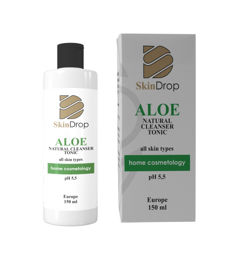 SkinDrop Aloe Natural Cleanser Tonic / Натуральный очищающий тоник с алое вера, 150 мл